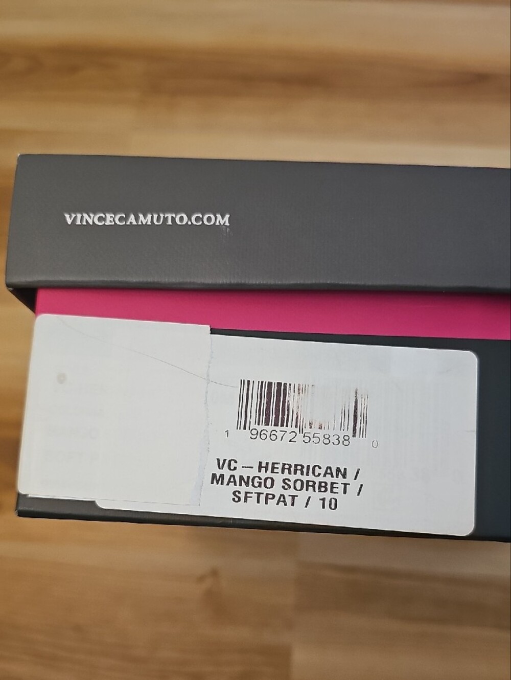 NEW Vince Camuto Bright Orange Patent Block Heel Sandals - Picture 5 of 5